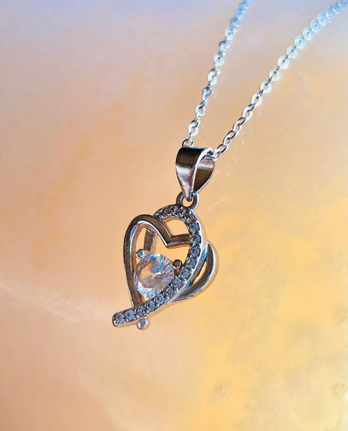 Pure Heart Sterling Silver Necklace