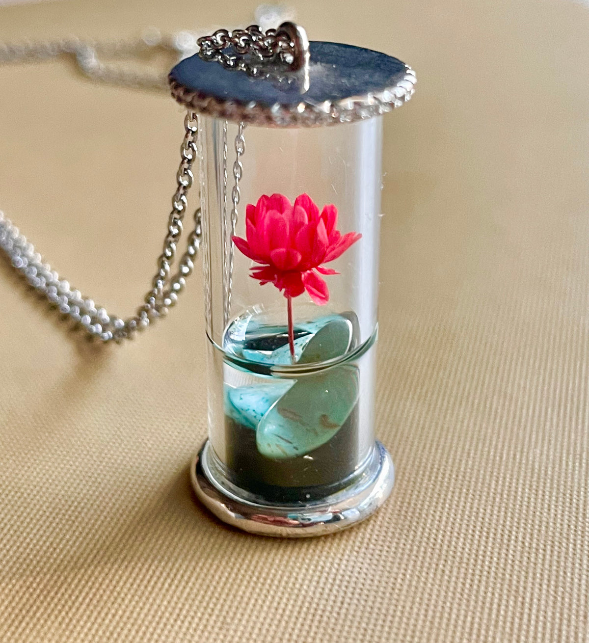 Eternal Rose Sterling Silver Necklace