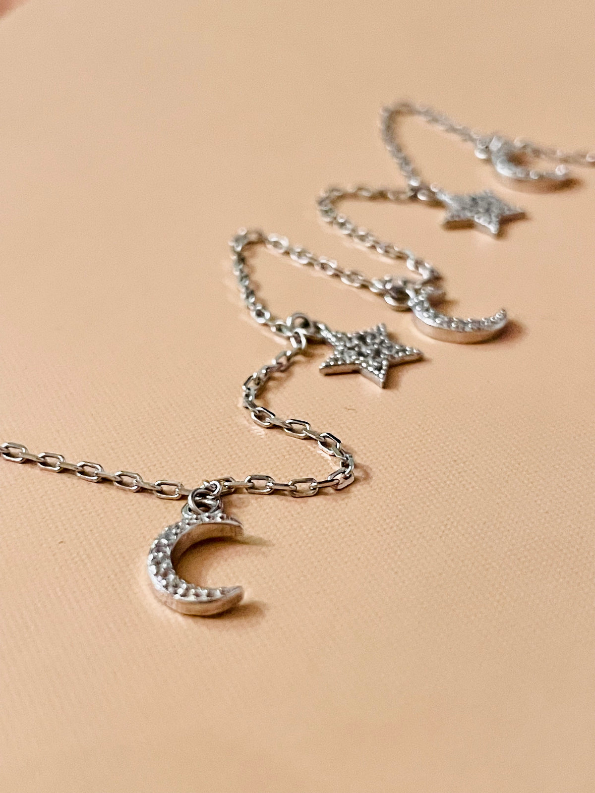 Night Sky Sterling Silver Anklet