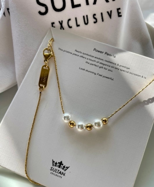 Genuine Pearl Gold Necklace