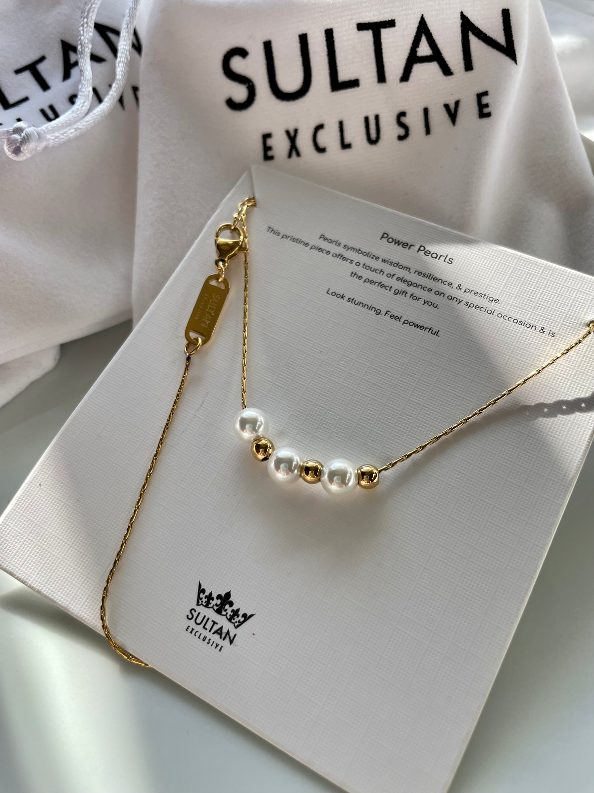 Genuine Pearl Gold Necklace